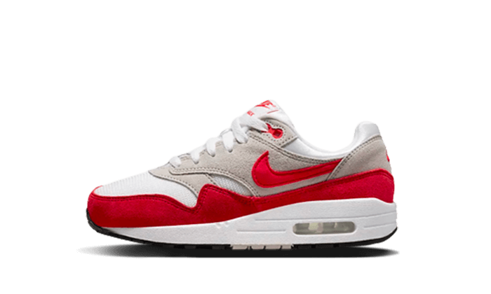Nike Air Max 1 White University Red Enfant Ps Addict Sneakers