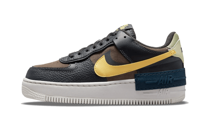 Nike air force 1 black and brown deals