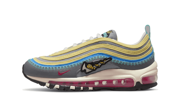 Nike 97 jaune sales bleu