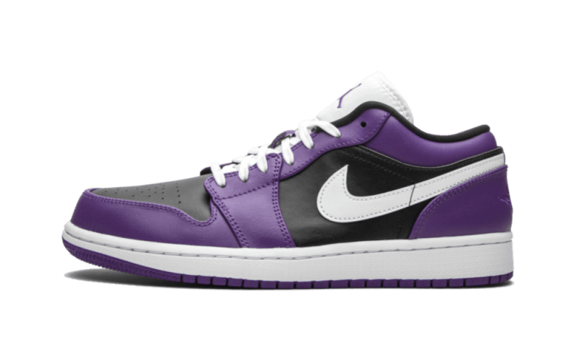 Air Jordan 1 Low Court Purple Black Addict Sneakers