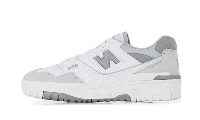 New balance gris clearance blanc