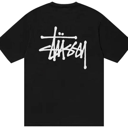 Stussy T Shirt Basics Pigment Dyed Black