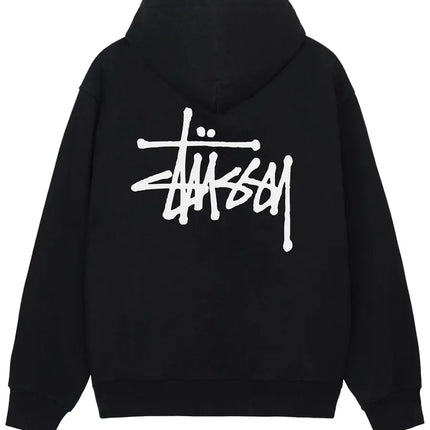 Stussy Hoodie Basics Zip Up Black