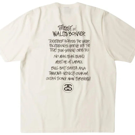 Stussy x Wales Bonner T Shirt Ocean Song Ivory