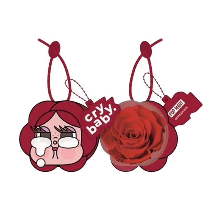 POP MART CRYBABY Crying For Love Rose Pendant