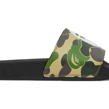 A Bathing Ape ABC Camo Slide Green