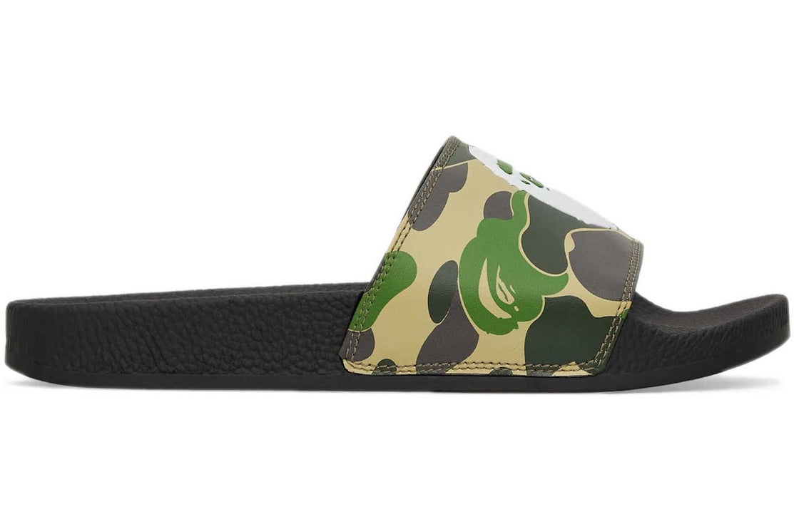 A Bathing Ape ABC Camo Slide Green