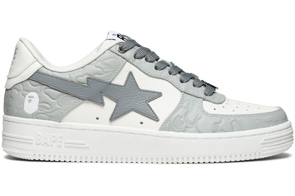 A Bathing Ape Bape Sta#4 Line Camo White Grey