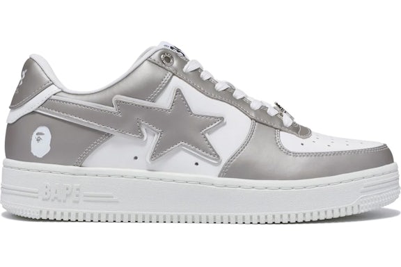 A Bathing Ape Bape Sta#4 Silver