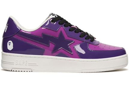 A Bathing Ape Bape Sta Icon Low Purple Patent