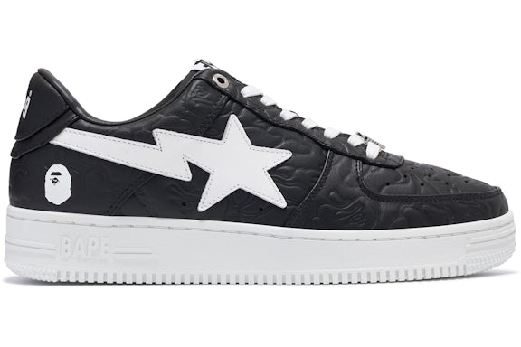 A Bathing Ape Bape Sta Low#3 Line Camo Black