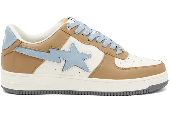 A Bathing Ape Bape Sta Low#4 Beige Sky Blue