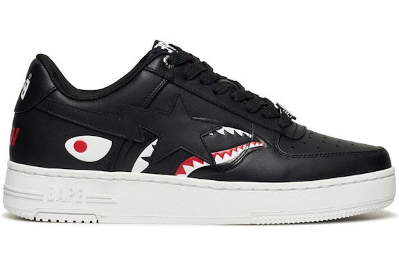 A Bathing Ape Bape Sta Low Shark Pack Black