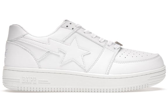 A Bathing Ape Bape Sta Low M 2 White Leather (2020)