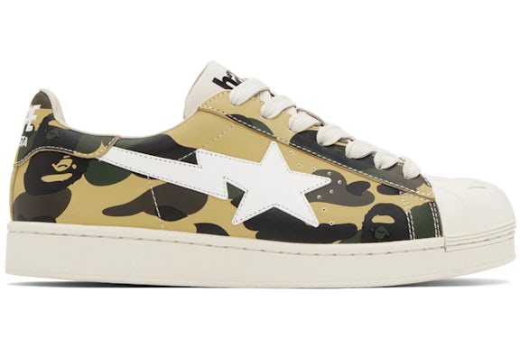 A Bathing Ape Skull Sta 1 st Camo Yellow