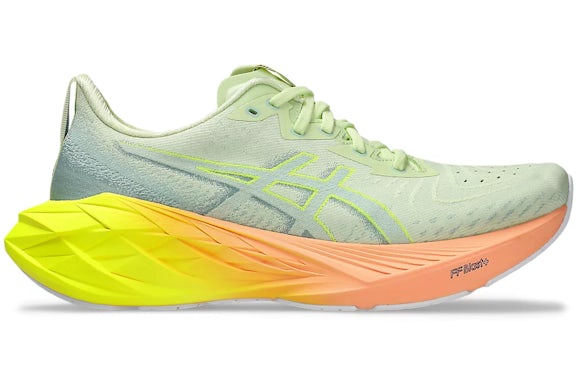 ASICS Novablast 4 Paris Cool Matcha Safety Yellow