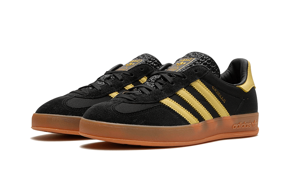 Adidas Gazelle Indoor Core Black Almost Yellow