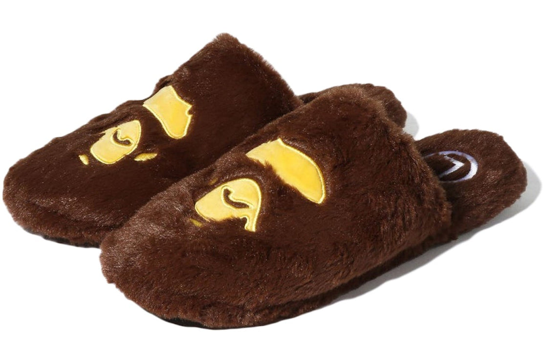 BAPE Ape Head Slipper Brown