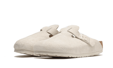 Birkenstock Boston Suede Antique White