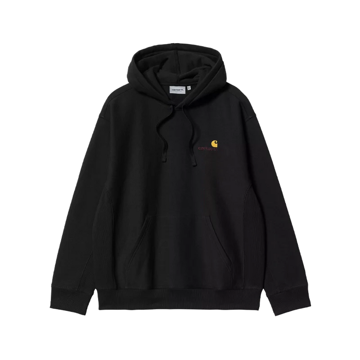 Hooded Sweatshirt American Script Black