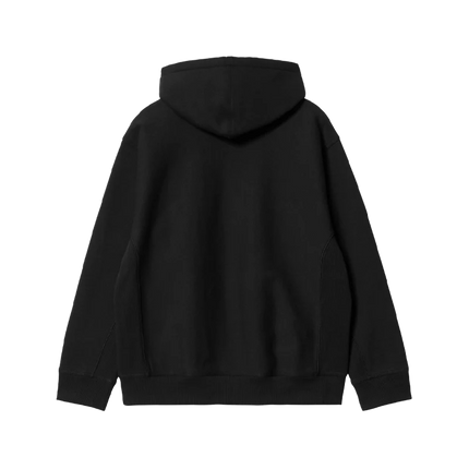 Hooded Sweatshirt American Script Black