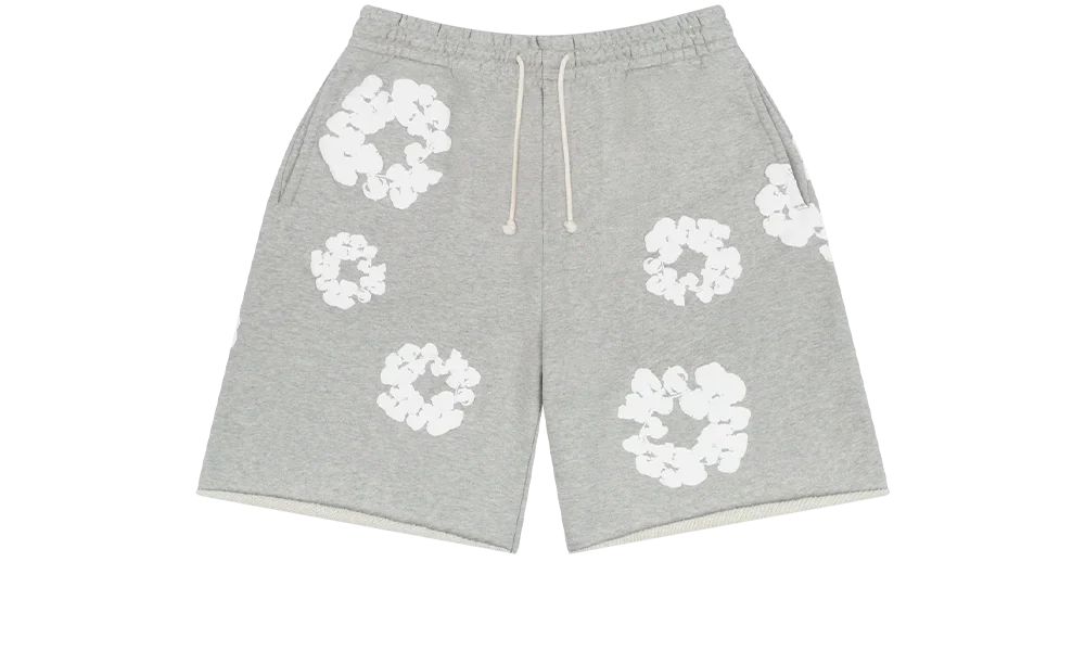 Cotton Wreath Short Grey