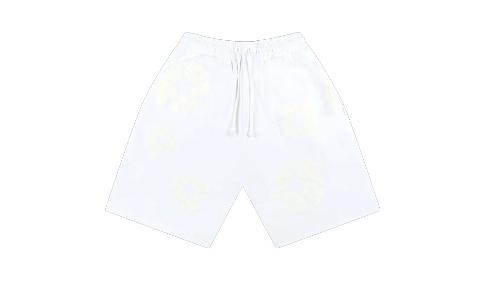Denim Tears Short Mono Cotton Wreath White
