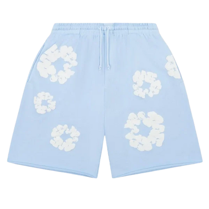 Denim Tears Sweat Shorts The Cotton Wreath Powder Blue