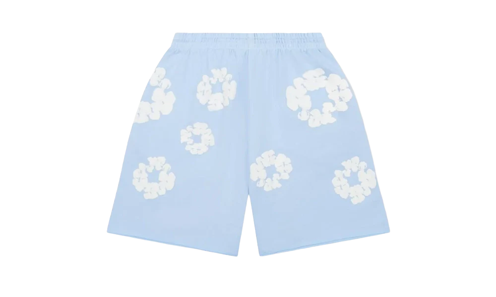Denim Tears Sweat Shorts The Cotton Wreath Powder Blue