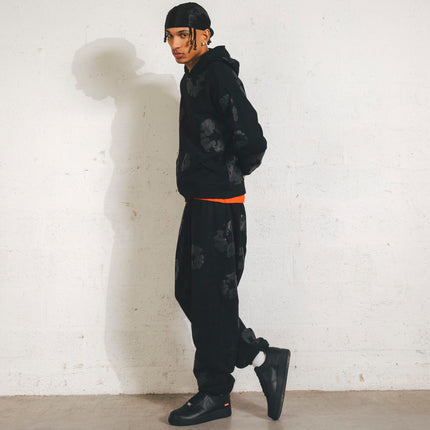 Denim Tears Cotton Wreath Hoodie Black Monochrome