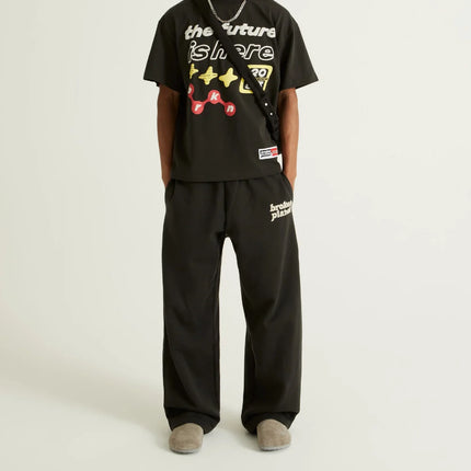 Straight-Leg Sweatpants Soot Black