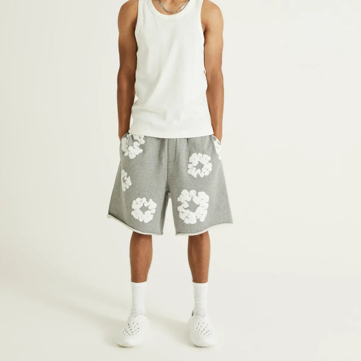 Cotton Wreath Short Grey