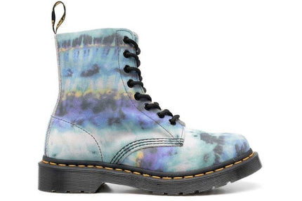 Dr. Martens 1460 Pascal Leather Lace Up Boot Blue Summer Tie Dye (Women's)