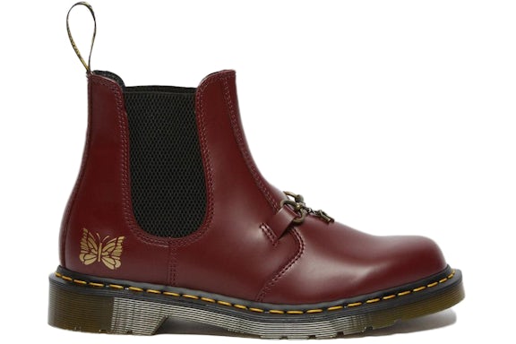 Dr. Martens 2976 Snaffle Chelsea Boots Needles Cherry Red