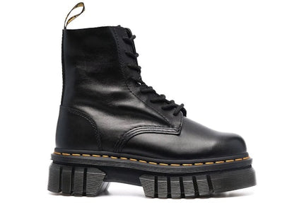 Dr. Martens Audrick Leather Platform Boot Black Nappa Lux (Women's)