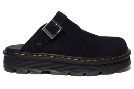 Dr. Martens Zebzag Suede Slingback Platform Mule Black