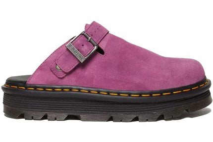 Dr. Martens Zebzag Suede Slingback Platform Mule Muted Purple