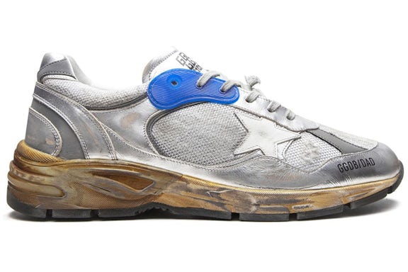 Golden Goose Dad-Star Silver White Blue Grey