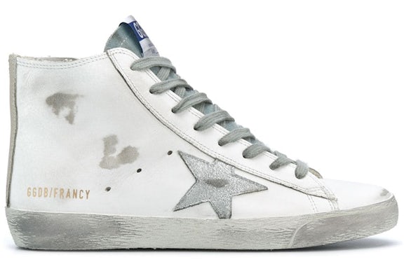 Golden Goose Francy Silver Star White Silver (Women's)