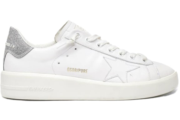 Golden Goose Pure Star Glitter White Silver (Women's)