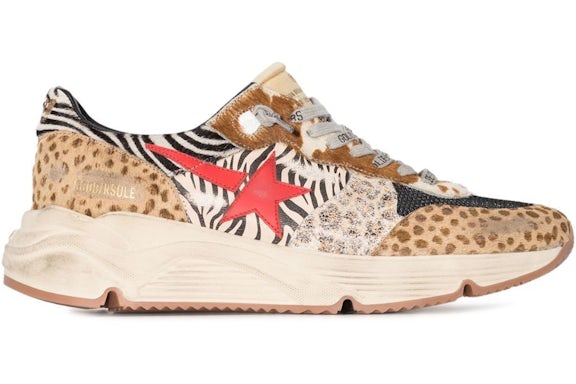 Golden Goose Running Sole Safari Print Multi