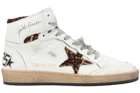 Golden Goose Sky-Star White Leopard (Women's)