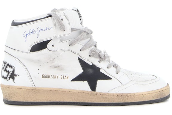 Golden Goose Sky-Star Leather White Black