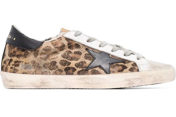 Golden Goose Super-Star Leopard Brown Ice Black (Women's)