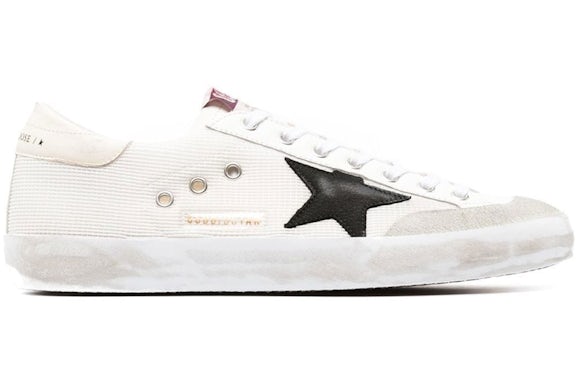 Golden Goose Super-Star Nylon White Black Beige