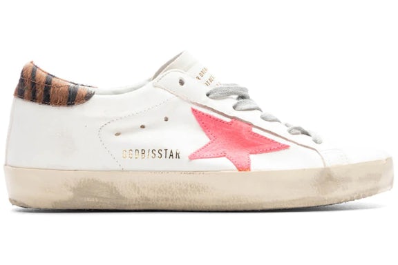 Golden Goose Super-Star White Fluorescent Red Zebra (Women's)