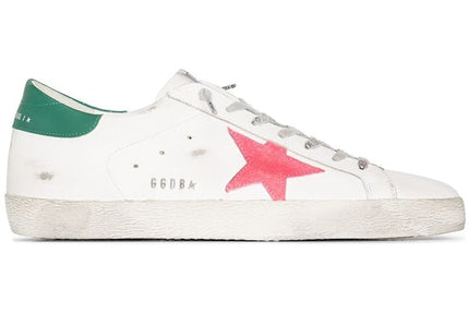 Golden Goose Super-Star White Green Pink