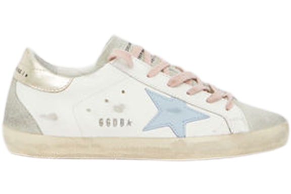 Golden Goose Super-Star White Silver Ice Blue (Women's)