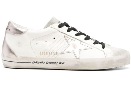 Golden Goose Super-Star White Silver Metallic