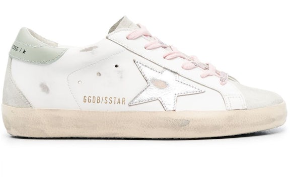 Golden Goose Super-Star White Ice Silver Aquamarine (Women's)